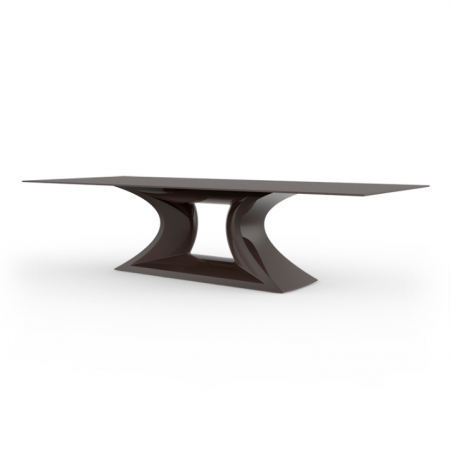Mese exterior - Masa iluminare LED Rest 300x120x72 cm, baza polipropilena, blat HPL, 53011 - Vondom