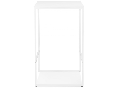 Masa inalta bar alba Arun 60x60x106 cm, design industrial, BT00430WHWH - Kokoon [3]