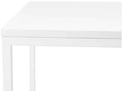 Masa inalta bar alba Arun 60x60x106 cm, design industrial, BT00430WHWH - Kokoon [4]