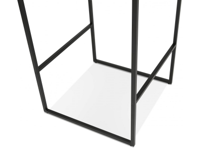Masa inalta bar neagra Arun 60x60x106 cm, design industrial, BT00460BLBL - Kokoon [3]