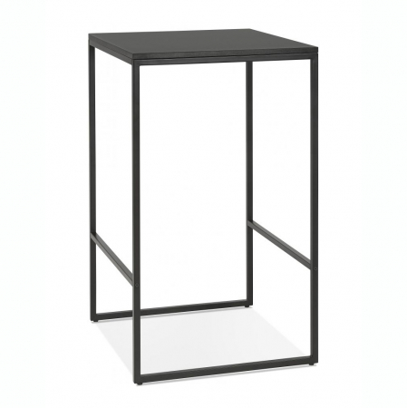 Mese inalte de bar - Masa inalta bar neagra Arun 60x60x106 cm, design industrial, BT00460BLBL - Kokoon