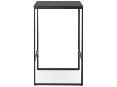 Masa inalta bar neagra Arun 60x60x106 cm, design industrial, BT00460BLBL - Kokoon [1]