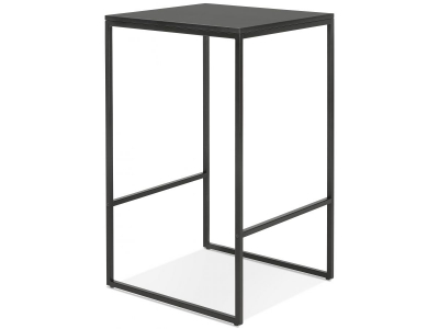 Masa inalta bar neagra Arun 60x60x106 cm, design industrial, BT00460BLBL - Kokoon [2]
