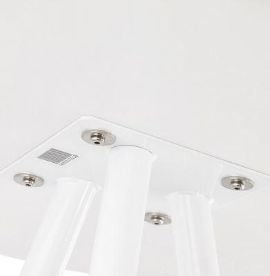 Masa inalta de design bar LARRY 60 cm MDF alb / picioare fag [6]