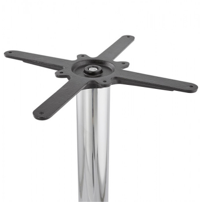 Masa inalta bar rotunda neagra Otso 90 cm pal melaminat negru, picior otel crom, BT00180BL - Kokoon [3]
