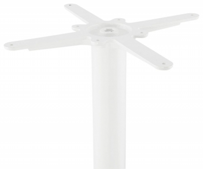Masa inalta bar MDF alb Seppo 90 cm, picior central alb otel, BT00120WH - Kokoon [4]