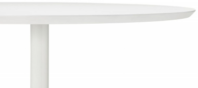 Masa inalta bar MDF alb Seppo 90 cm, picior central alb otel, BT00120WH - Kokoon [2]