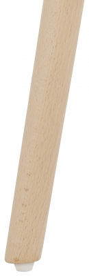 Masa inalta rotunda bar Amos 60x60x110 cm, MDF alb, design scandinav, picioare lemn natur, BT00320WHNA - Kokoon [9]