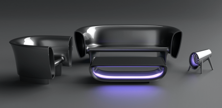 Masa joasa exterior cu iluminare LED Bum Bum 149x68x38 cm, diverse culori, 65007 - Vondom [35]