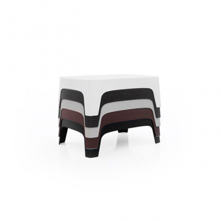 Mese exterior - Masa joasa exterior Solid 100x70x35 cm, polipropilena, diverse finisaje, 55026 W - Vondom