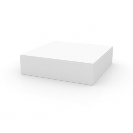 Mese exterior - Masa joasa iluminare LED Jut 120x120x32cm, polipropilena, design minimalist, 44417 - Vondom