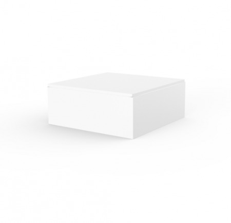 Mese exterior - Masa joasa iluminare LED Jut 80x80x32cm, polipropilena, design minimalist, 44418 - Vondom