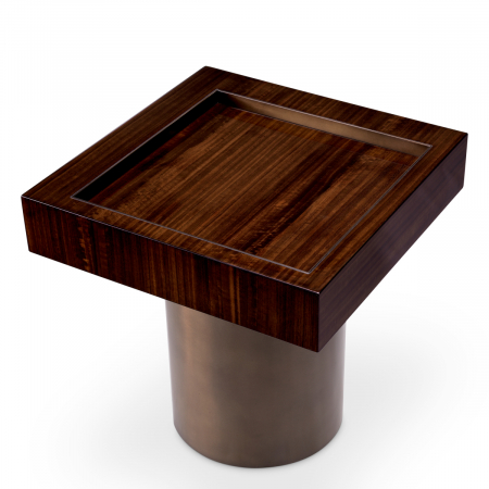   Masa laterală Otus pătrată furnir de eucalipt finisaj bronz 117407 EICHHOLTZ [2]