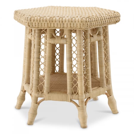 Mese laterale -   Masa laterală Saba Hexagon din ratan natural 118639 EICHHOLTZ