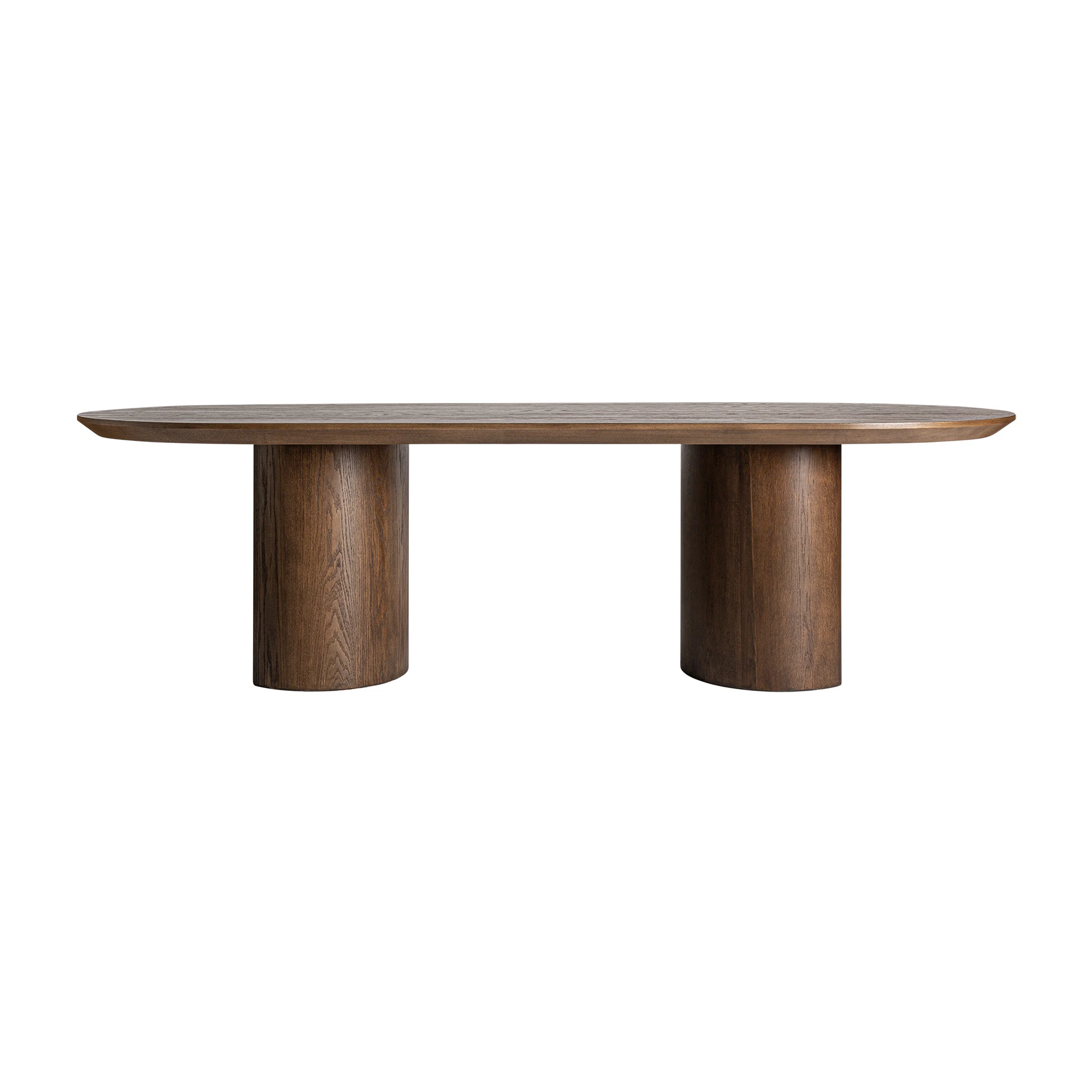 Masa Living din Furnir de Stejar, Lemn Mdf si Placaj de Lemn, Maro, 270x120x75 cm - VicalHome 35263 [2]