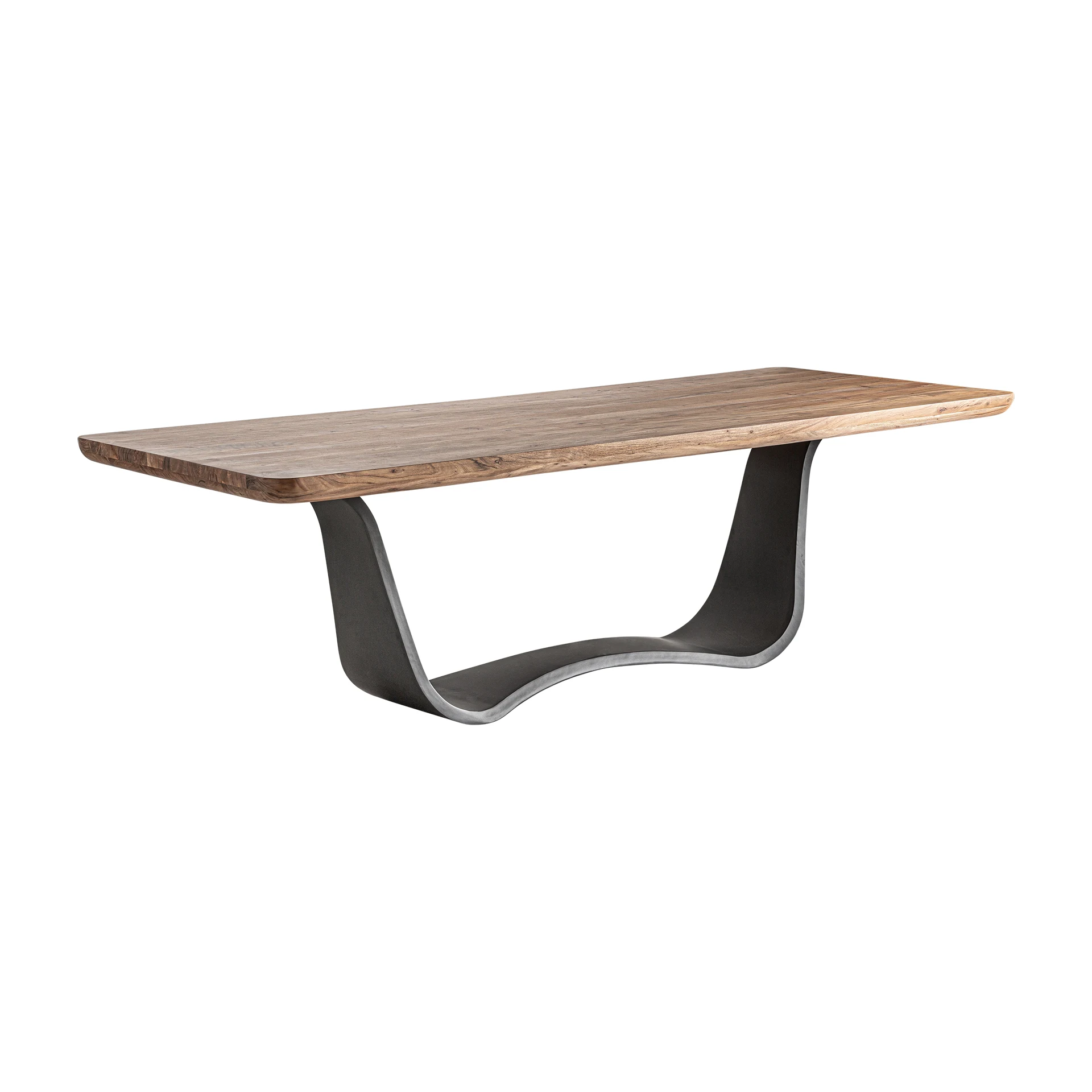 Masa Living din Lemn de Acacia si Fier, Neagra/Maro, 260x102x78 cm, Stil Art Deco - VicalHome 35034 [6]