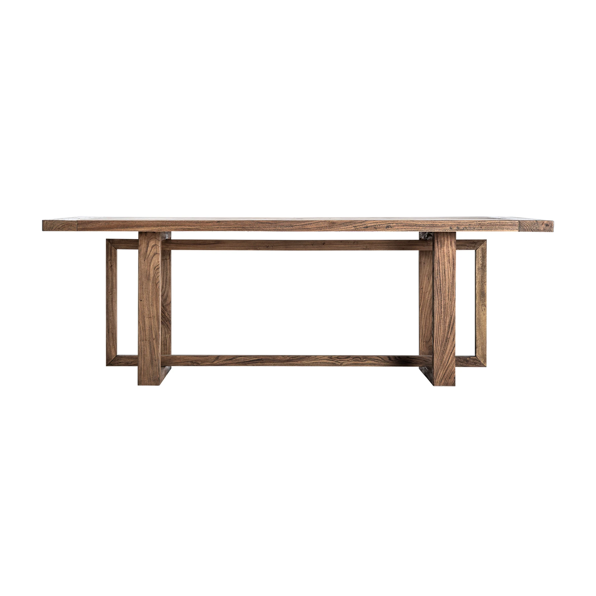 Produse - Masa Living din Lemn de Ulm, Maro, 220x100x75 cm, Stil Contemporan - VicalHome 36661