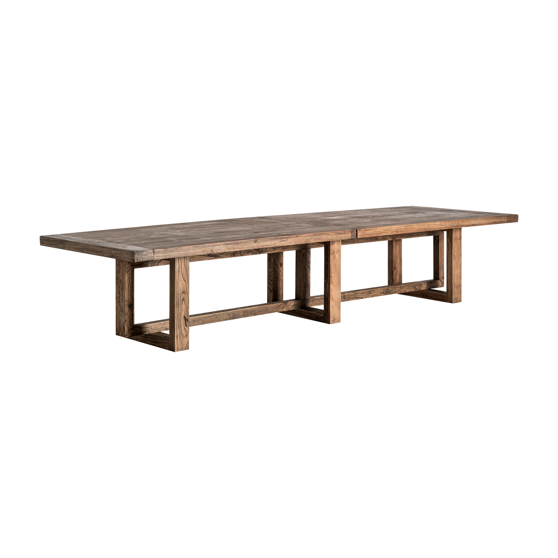 Masa Living din Lemn de Ulm, Maro, 400x120x75 cm, Stil Contemporan - VicalHome 36663 [5]