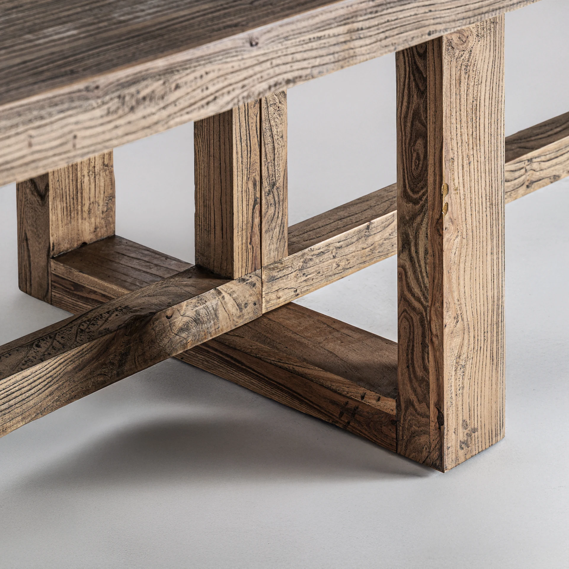 Masa Living din Lemn de Ulm, Maro, 400x120x75 cm, Stil Contemporan - VicalHome 36663 [16]