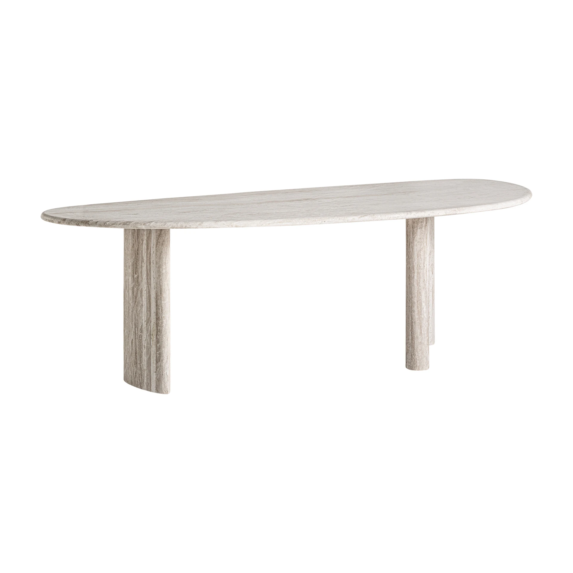 Masa Living din Travertin, Alb-crem, 234x105x76 cm, Stil Art Deco - VicalHome 36374 [5]