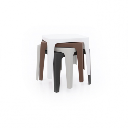 Mese exterior - Masa patrata exterior Solid 86x86x75 cm, polipropilena, diverse finisaje, 55025 W - Vondom