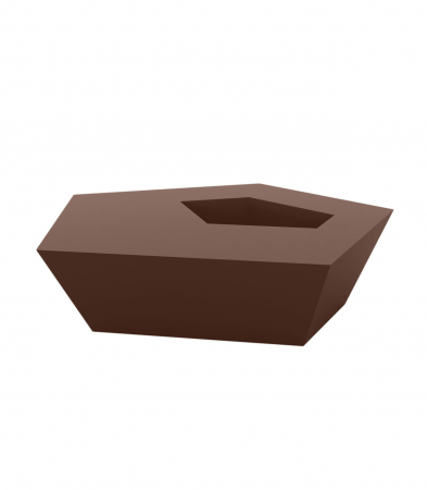 Masa pentru sezlong iluminare LED Faz 60x57x22 cm, design modern geometric cu loc frapiera, 54009 - Vondom [20]