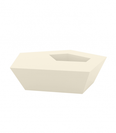 Masa pentru sezlong iluminare LED Faz 60x57x22 cm, design modern geometric cu loc frapiera, 54009 - Vondom [22]