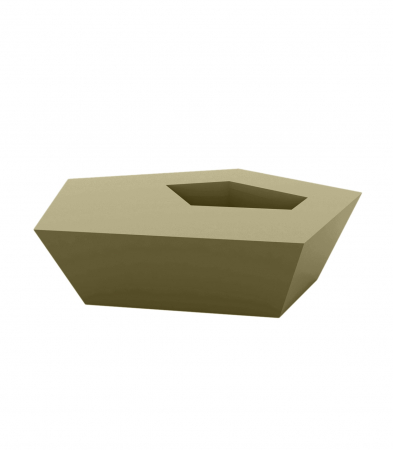 Masa pentru sezlong iluminare LED Faz 60x57x22 cm, design modern geometric cu loc frapiera, 54009 - Vondom [23]