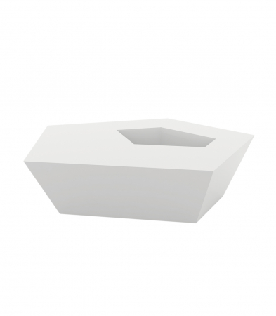 Masa pentru sezlong iluminare LED Faz 60x57x22 cm, design modern geometric cu loc frapiera, 54009 - Vondom [19]