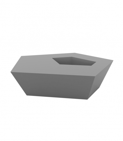 Masa pentru sezlong iluminare LED Faz 60x57x22 cm, design modern geometric cu loc frapiera, 54009 - Vondom [16]