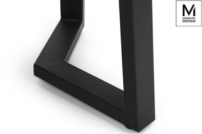 Masa rotunda Claudio 60/80 cm, blat MDF stejar/structura metalica neagra, stil industrial, B-16 - King [3]