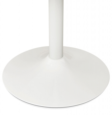 Masa rotunda alba 120 cm Rekon cu picior central alb otel, pal melaminat, OT00260WH - Kokoon [7]