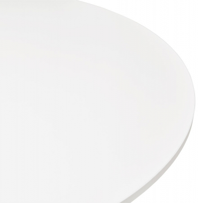 Masa rotunda alba 90 cm Rekon cu picior central alb, pal melaminat, OT00270WH - Kokoon [3]