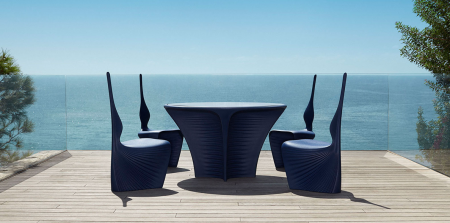 Masa rotunda exterior iluminare LED Biophilia, diverse finisaje, Ø120x72 cm, design modern, 59005 - Vondom [5]
