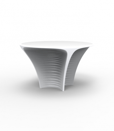 Masa rotunda exterior iluminare LED Biophilia, diverse finisaje, Ø120x72 cm, design modern, 59005 - Vondom [1]
