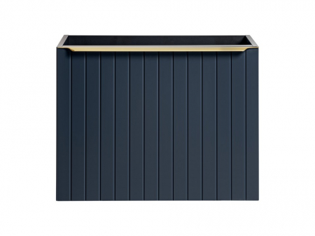 Masca baie suspendata 60 cm Bleumarin Santa Fe Deep Blue, MDF frezat, cu maner auriu COMAD [1]