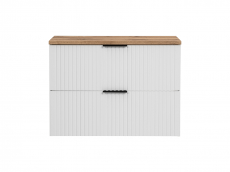 MASCA + BLAT ADEL WHITE 80 CM, MDF RIFLAT - COMAD [2]