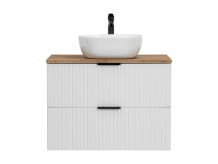 MASCA + BLAT si lavoar ADEL WHITE 80 CM, MDF RIFLAT - COMAD [2]