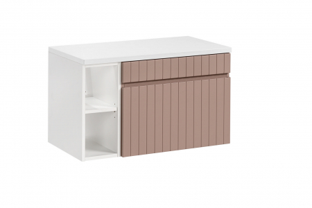 Seturi mobilier baie - MASCA + BLAT + extensie ICONIC ROSE 80 CM MDF RIFLAT