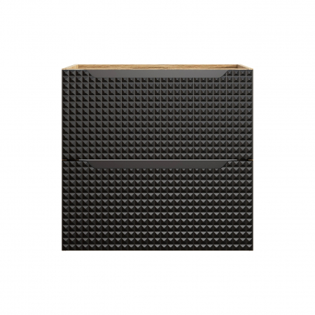 Masca lavoar baie 60 cm LUXOR BLACK 2 sertare 82-60-2S COMAD [1]