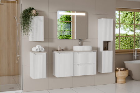 Dulap lateral baie 30 cm NOVA WHITE 1 usa 81-30-1D COMAD [3]