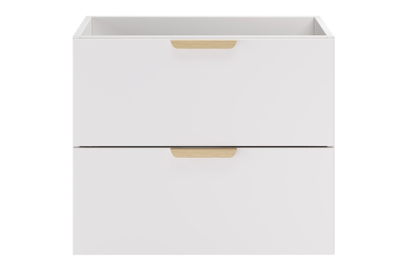 Masca Lavoar Aster White 80 cm, 2 Sertare, Alb Mat - COMAD [1]