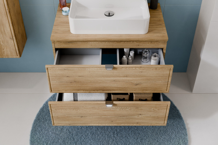 Masca lavoar 80cm 2 sertare Terra Cremona Stejar Cremona TERRA CREMONA 82-80-46-2S COMAD [5]