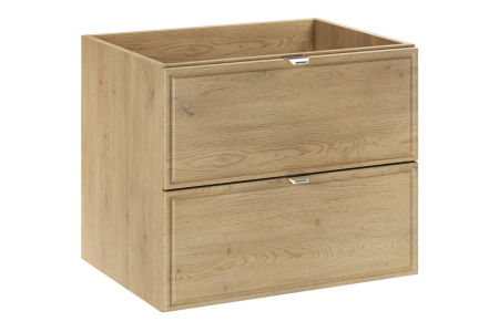 Produse - Masca Lavoar Terra Cremona 60 cm, 2 Sertare, MDF, Mâner Bară, Stejar Cremona - COMAD