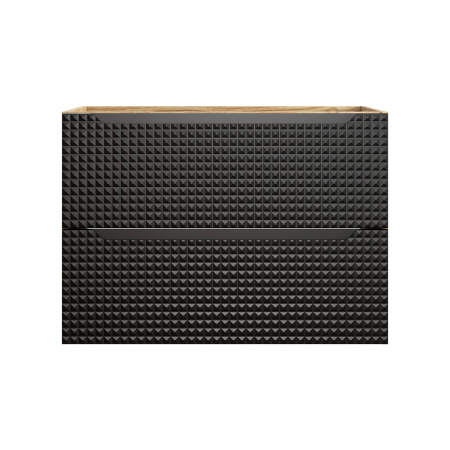 Masca lavoar baie 80 cm LUXOR BLACK 2 sertare 82-80-2S COMAD [1]