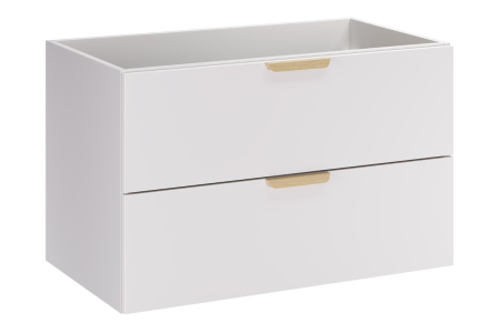 Produse - Masca lavoar 80cm 2 sertare Aster White Alb mat ASTER WHITE 82-80-46-2S COMAD