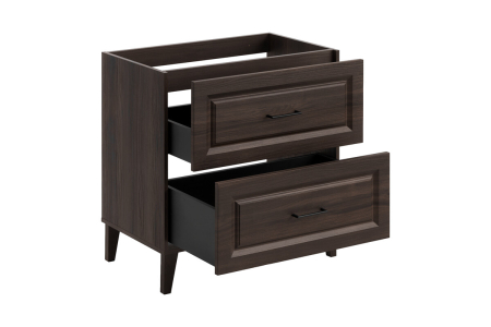 Masca Lavoar Dorothy Ristretto 80 cm, Ristretto Oak, 2 Sertare, Maner Bara - COMAD [2]