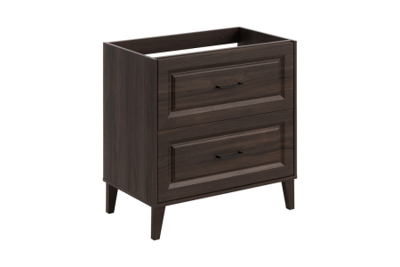 Mobilier Baie - Masca Lavoar Dorothy Ristretto 80 cm, Ristretto Oak, 2 Sertare, Maner Bara - COMAD
