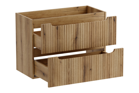 Masca Lavoar Nova Coast Evoke 80 cm, 2 Sertare, Stejar - COMAD [2]