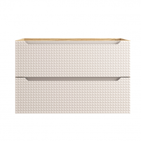 Masca lavoar baie 90 cm LUXOR BEIGE, 2 sertare, cod 82-90-2S COMAD [1]